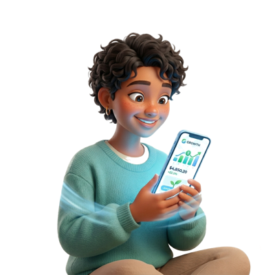 Impact investing app illustration